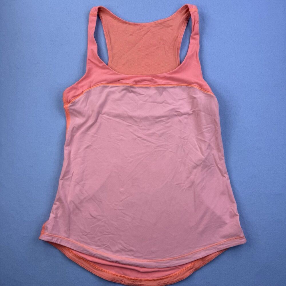 Lululemon Run First Base Tank Coral/Orange Women Size 6? 1065